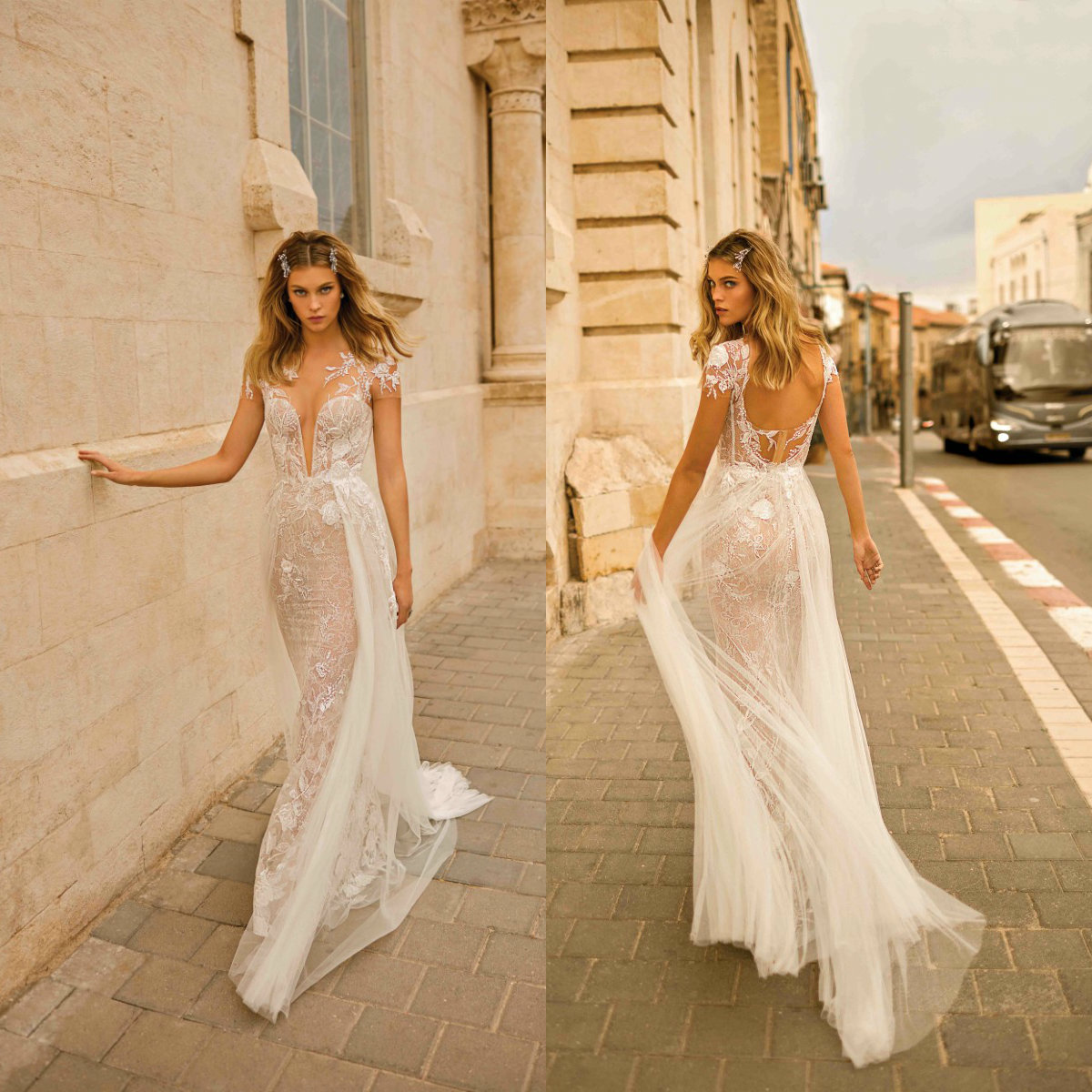 Muse By Berta Wedding Dresses Jewel Capped Sleeves Lace Mermaid Bridal Gowns 2020 Backless Sweep Train Wedding Dress Robe De Mariee, Same as image
Muse By Berta Wedding Dresses Jewel Capped Sleeves Lace Mermaid Bridal Gowns 2020 Backless Sweep Train Wedding Dress Robe De Mariee, Same as image