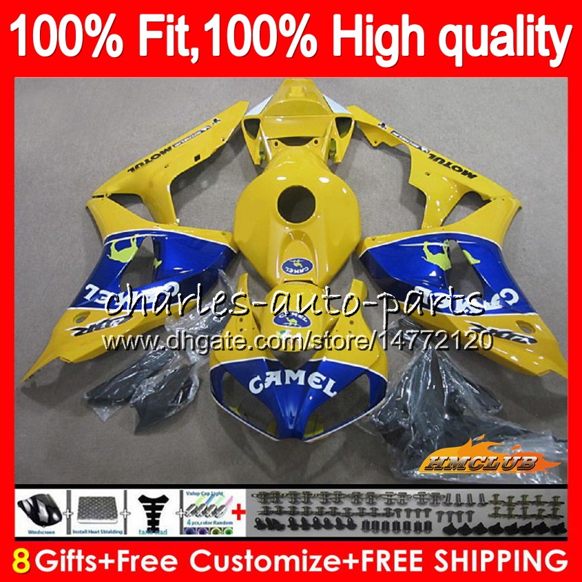 OEM Injection Body For HONDA CAMEL blue CBR 1000RR CBR1000 RR 06 07 78HC.86 CBR1000RR 06 07 CBR 1000CC 1000 RR 2006 2007 100%Fit Fairings, No. 16
OEM Injection Body For HONDA CAMEL blue CBR 1000RR CBR1000 RR 06 07 78HC.86 CBR1000RR 06 07 CBR 1000CC 1000 RR 2006 2007 100%Fit Fairings, No. 16