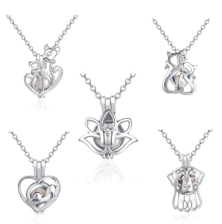 Free 5 styles natural pearl cage pendant DIY Jewelry Opening cages locket charm Cat Dog Squirrel smooth snake chains
Free 5 styles natural pearl cage pendant DIY Jewelry Opening cages locket charm Cat Dog Squirrel smooth snake chains