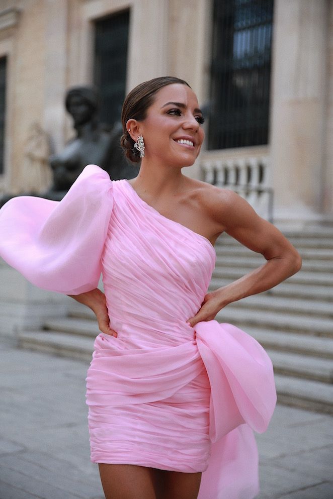 Elegant Prom Dresses Sexy One-Shoulder Sheath Evening Gowns Custom Made Lace Chiffon Floor Length Special Ocn Dress