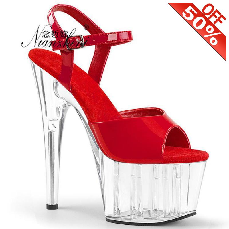Summer Trend All match Concise Elegant Women's sandals 6 inches High heeled shoes 15cm Platform Open Toe Exotic Dancer Nightclub, Red
Summer Trend All match Concise Elegant Women's sandals 6 inches High heeled shoes 15cm Platform Open Toe Exotic Dancer Nightclub, Red