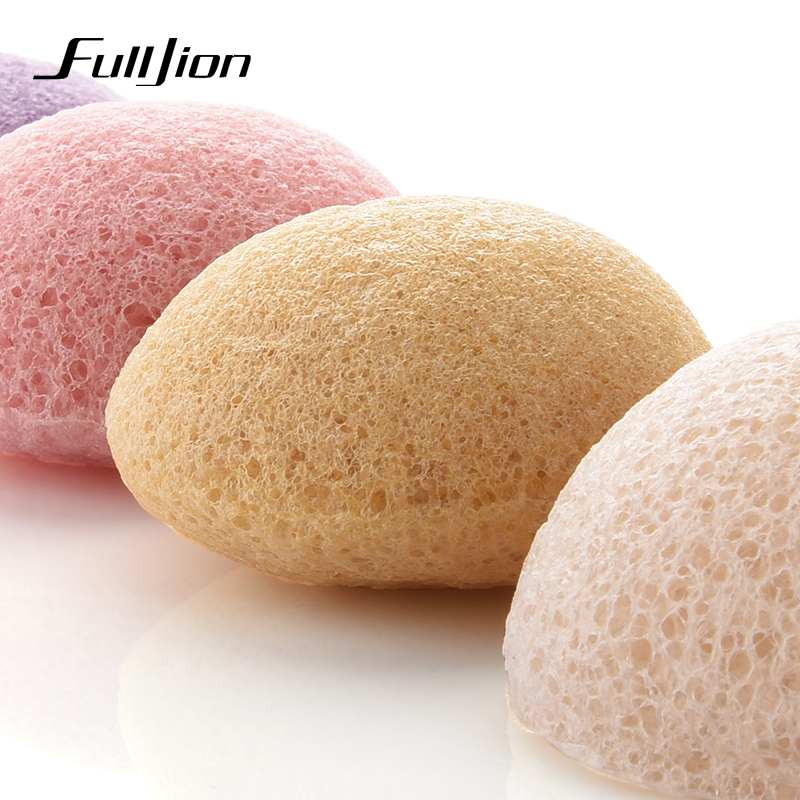 Fulljion 6 Colors Natural Konjac Konnyaku cosmetic puff Facial sponge Face Cleanse Washing Facial Care Face Powder Makeup Tools C18122501