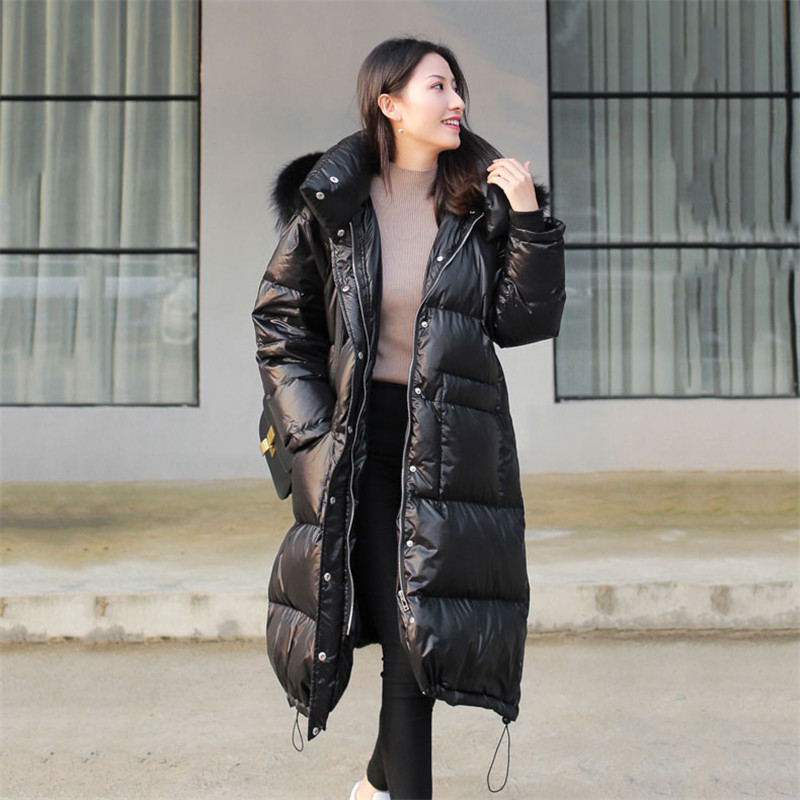 2019 Winter New Women down jacket Nordic Leisure Art Thicken Warm Windproof Commuter Hooded Long Down Outerwear Women Coat YH400, Black
2019 Winter New Women down jacket Nordic Leisure Art Thicken Warm Windproof Commuter Hooded Long Down Outerwear Women Coat YH400, Black