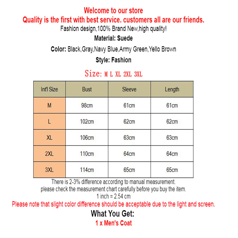 Smart Casual Men Winter Warm Suede Jacket Coat Outwear Solid Color Long Sleeve Zipper Cardigan Fashion Coats Clothes