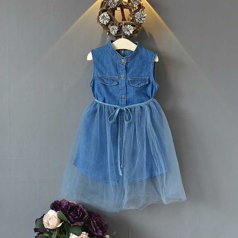 Kid Girl Blue Denim Dress Summer Toddler Baby Girl Sleeveless Dress Tutu Lace Children Clothing, As pic
Kid Girl Blue Denim Dress Summer Toddler Baby Girl Sleeveless Dress Tutu Lace Children Clothing, As pic