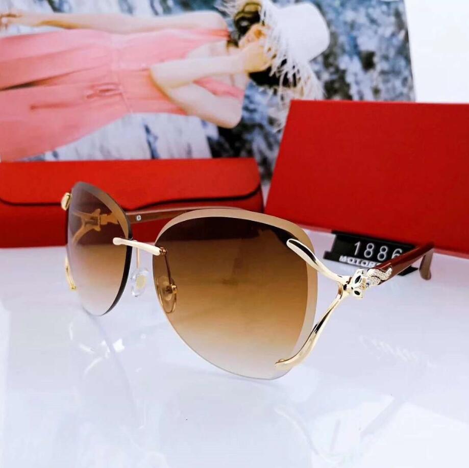2020 Hot Sale Summer Sunglasses Women Men Sun glasses Outdoors Adumbral Glasses UV400 C 1886 3 Color Highly Quality with Box