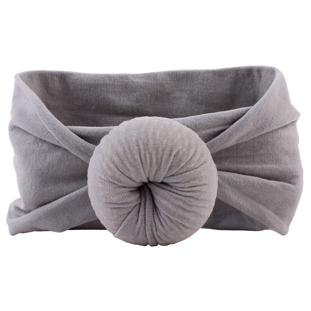 Baby girls Knot Ball Headbands Kids hairband Headwear Boutique hair accessories 22 colors Turban C5245