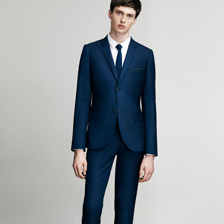Young Fashion Wedding Tuxedos Notched Lapel 2 Pieces Groom Wear Custom Made High Quality Formal Men Suits