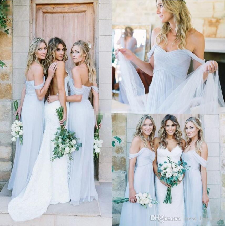 Blue Mermaid Baby Bridesmaid Dresses Off Shoulder Convertible Formal Maid of Honor Wedding Guest Dress Robes De Demoiselle D'honneur moiselle