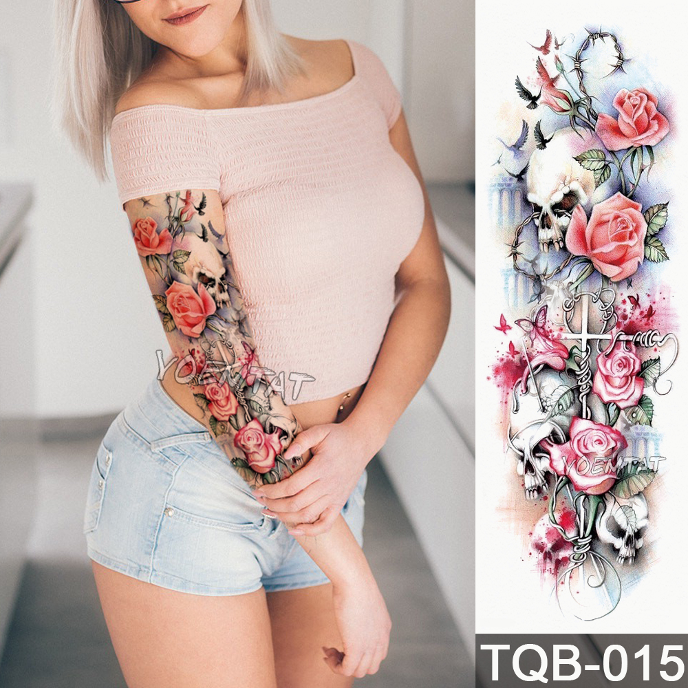 Large Arm sleeve Tattoo Waterproof temporary tattoo Sticker Large Arm sleeve Waterproof temporary Skull Angel rose
Large Arm sleeve Tattoo Waterproof temporary tattoo Sticker Large Arm sleeve Waterproof temporary Skull Angel rose