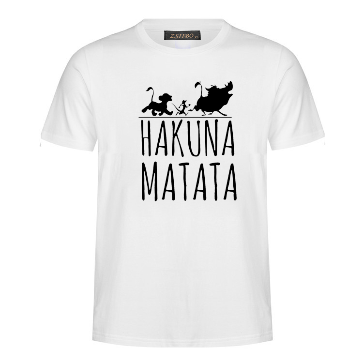 Summer 2018 Cotton T-Shirts HAKUNA MATATA Men's Big Size T Shirts Short Sleeve Slim Fit Fashion Tops & Tees Male Clothing XXXL MC31, White;black
Summer 2018 Cotton T-Shirts HAKUNA MATATA Men's Big Size T Shirts Short Sleeve Slim Fit Fashion Tops & Tees Male Clothing XXXL MC31, White;black