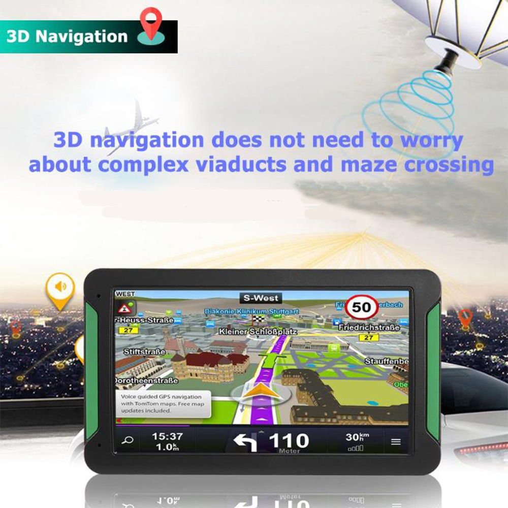 HD 7 inch Car GPS Navigator SAT NAV Navigation System FM WinCE 6.0 OS 256MB Newest 8GB Maps for All the Cars