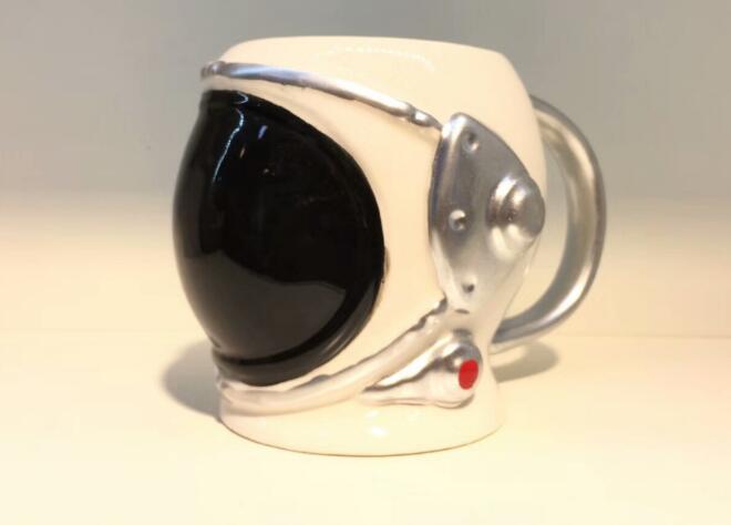 Mugs Astronaut Porcelain Mug Cup Coffee Creative Ceramic Gold Silver Black 20oz