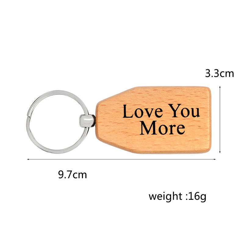 Best Dad Ever Key Rings Wood Tag Pendant Keychains Papa Grandpa Love Letters Key Chain Metal Keyring DIY Jewelry Gifts for Father's Day