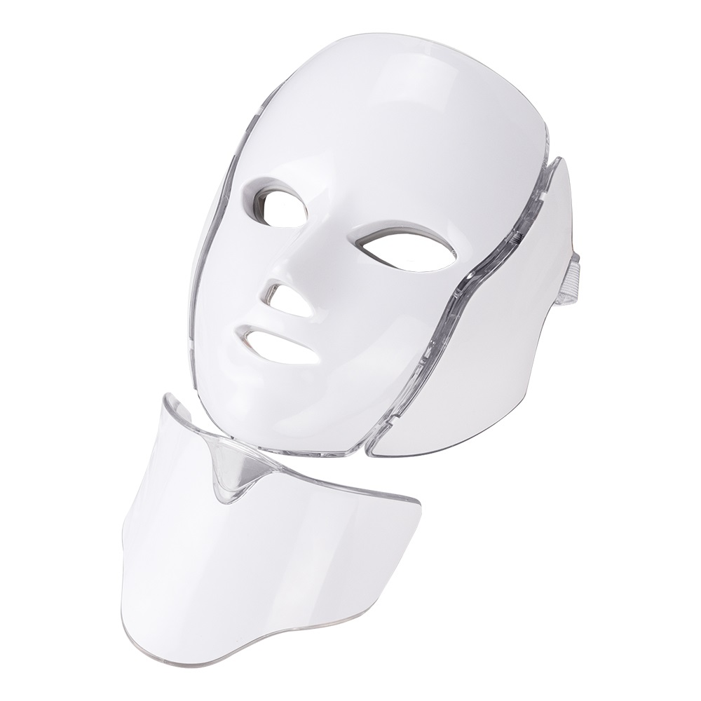 7 Colors Light Led Facial Mask Machine Red Light Therapy Beauty Device with Neck Skins Rejuvenation Skin Care Anti Acne Whitening