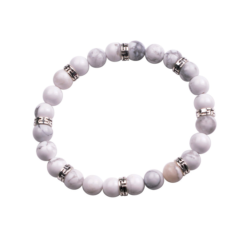 Natural Stone Bracelet Inspirational Bead Bracelet Healing Prayer Marathi Yoga Massage Charm Bracelet