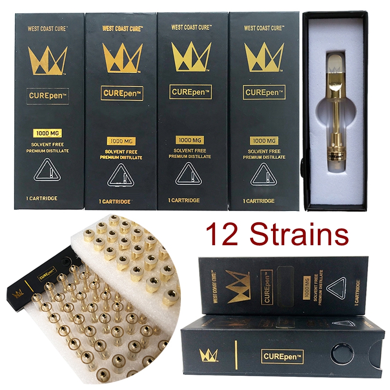 West Coast CUREpen Vape Cartridges Packaging Atomizers Glass Thick Oil Vapes Carts 0.8ml 1ml Ceramic Wax Dab Pen Vaporizer 510 Thread Atomizer
West Coast CUREpen Vape Cartridges Packaging Atomizers Glass Thick Oil Vapes Carts 0.8ml 1ml Ceramic Wax Dab Pen Vaporizer 510 Thread Atomizer