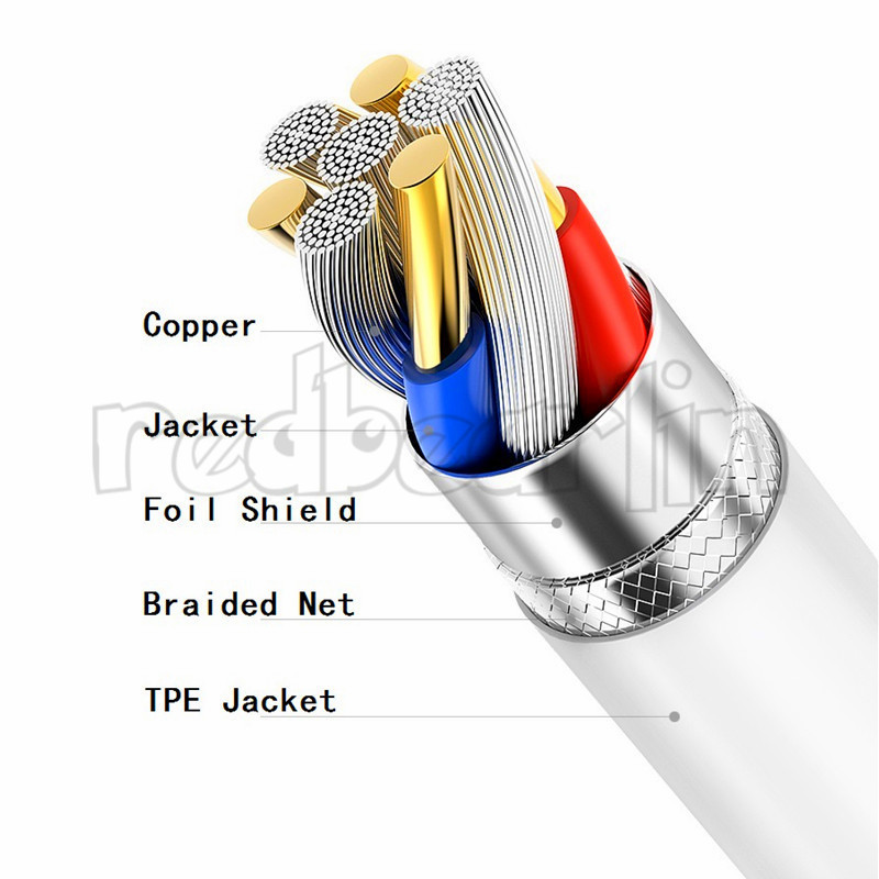 1m 3ft high speed type c cables micro usb-c cable data sync charging line for samsung s6 s7 edge s8 s9 s10 htc lg usb phone wire