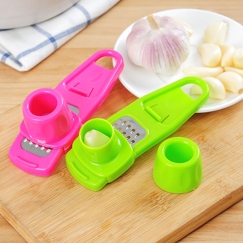 Candy Color Kitchen Accessories Plastic Ginger Garlic Grinding Tool Magic Silicone Peeler Slicer Cutter Grater Planer CT0498