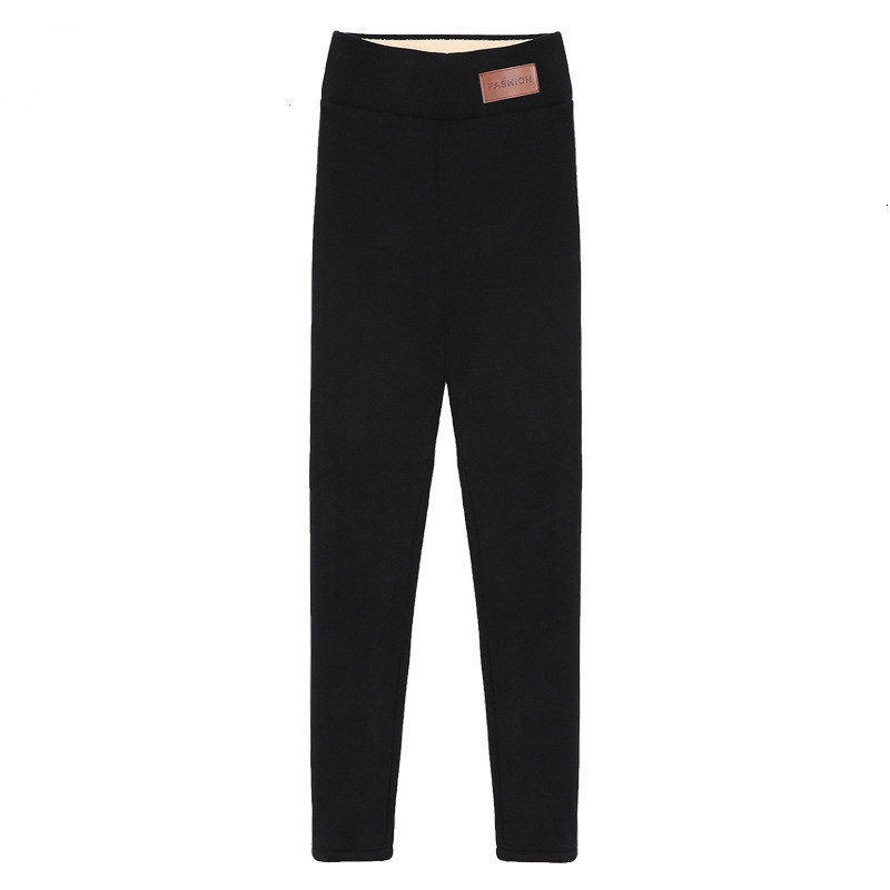 Russian Winter Thicken Velvet Leggings Women Lambswool Cashmere Warm Workout Leggings High Waist Winter Pants Leggings Plus Size CJ191206