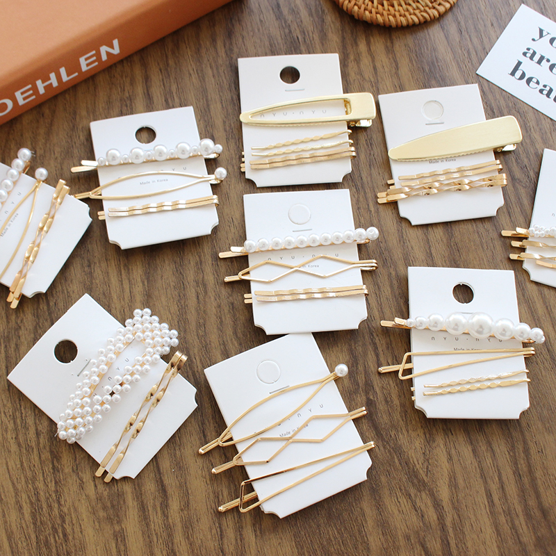 HOT SALE 10set / Metal Minimalist Hair Accessories Geometric Irregular Gold Color Hair Clip Imitiation Pearl Hairpin Barrettes Hairgrip, Customize
HOT SALE 10set / Metal Minimalist Hair Accessories Geometric Irregular Gold Color Hair Clip Imitiation Pearl Hairpin Barrettes Hairgrip, Customize