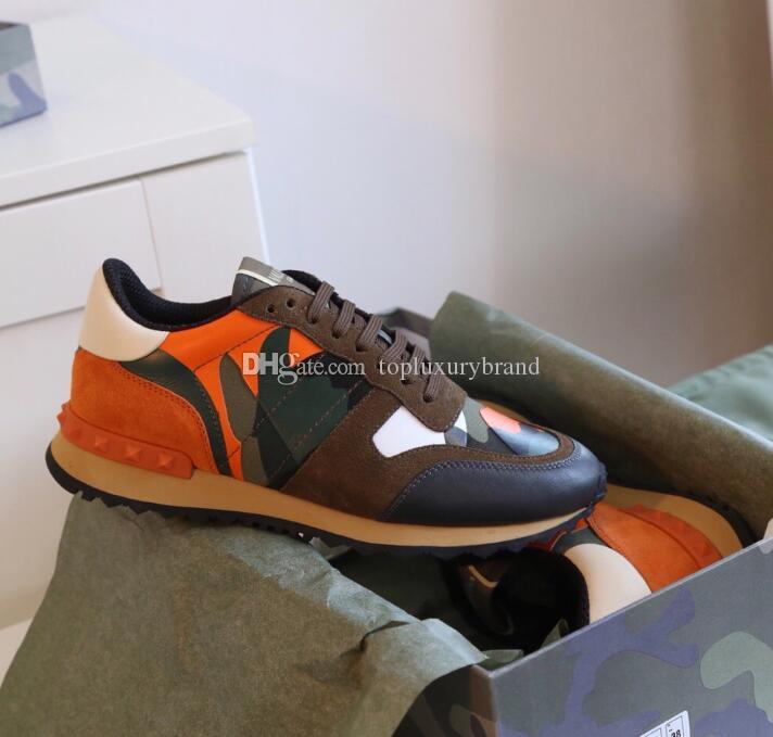 Fashion rock sneakers camouflage sneaker Studded Designs shoes Men Women Flats trainers Mesh Leather Combo Rock Runner Shoes with box, Pictures show
Fashion rock sneakers camouflage sneaker Studded Designs shoes Men Women Flats trainers Mesh Leather Combo Rock Runner Shoes with box, Pictures show
