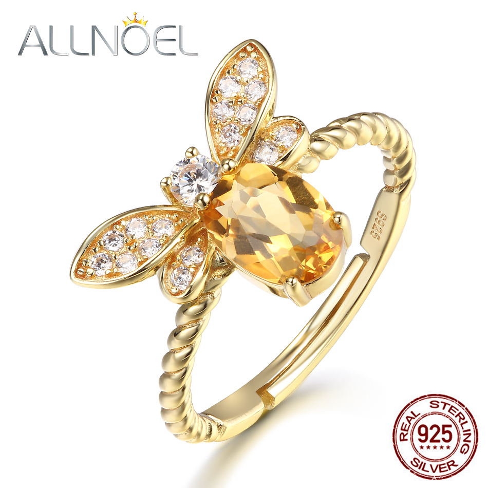 ALLNOEL Fine Jewelry Rings 925 Sterling Silver Natural Gemstone Citrine Bee Engagement Ring Set Wedding Silver Custom Jewellry LY191217, Slivery;golden
ALLNOEL Fine Jewelry Rings 925 Sterling Silver Natural Gemstone Citrine Bee Engagement Ring Set Wedding Silver Custom Jewellry LY191217, Slivery;golden