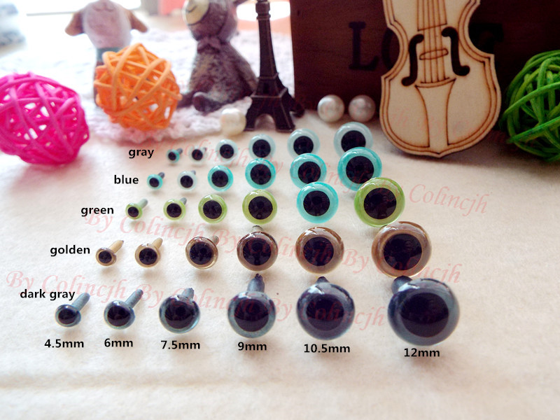 Wholesale doll accessories 50pairs safety plastic eyes for toys 5 colors 6 sizes free shipping
Wholesale doll accessories 50pairs safety plastic eyes for toys 5 colors 6 sizes free shipping