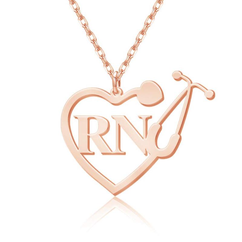 Pendant Necklaces Personalized Initials Necklace Custom Two Letters Clavicle Chain Stethoscope Shape Steel Titanium Heart Women
Pendant Necklaces Personalized Initials Necklace Custom Two Letters Clavicle Chain Stethoscope Shape Steel Titanium Heart Women