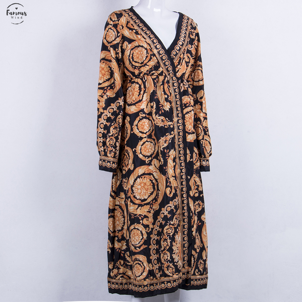 2020 Newest Style Fashion Elegant Women Sexy Deep V Neck Floral Print Dress Party Formal Long Dress Size Xl, As picture
2020 Newest Style Fashion Elegant Women Sexy Deep V Neck Floral Print Dress Party Formal Long Dress Size Xl, As picture