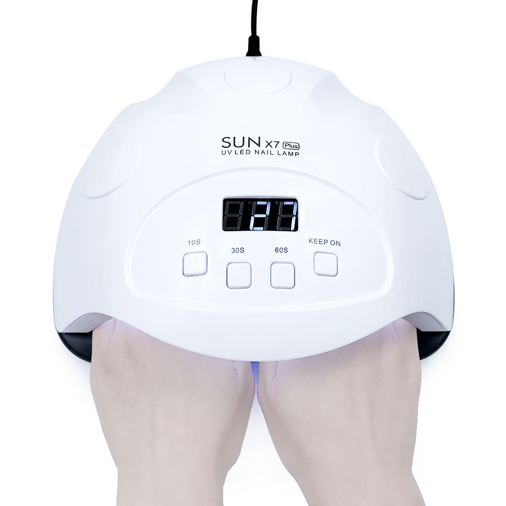 90W SUN X7 plus Nail Lamp UV LED Lamps Nails Dryer Gel Polish Machine Automatic Sensing, White
90W SUN X7 plus Nail Lamp UV LED Lamps Nails Dryer Gel Polish Machine Automatic Sensing, White