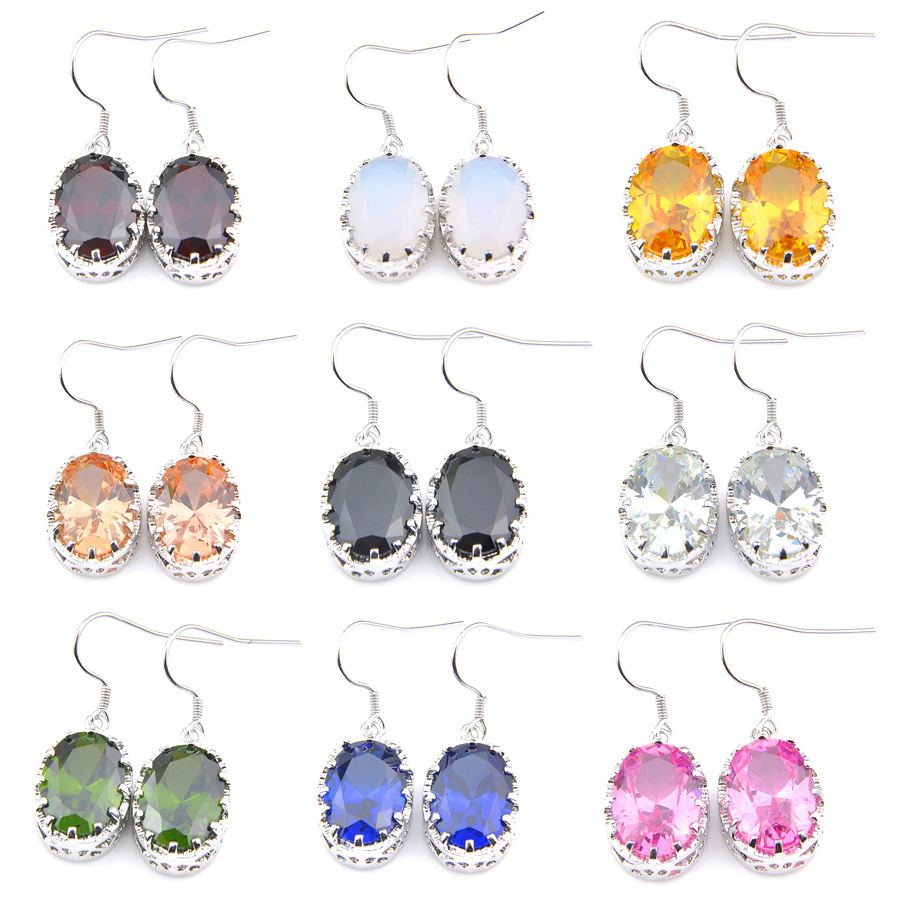 Luckyshine Fashion Mix color Multi-color Zircon Silver 925 Woman's Oval Earrngs Charm Classic Element Party Weddings Jewelry Holiday gift
Luckyshine Fashion Mix color Multi-color Zircon Silver 925 Woman's Oval Earrngs Charm Classic Element Party Weddings Jewelry Holiday gift