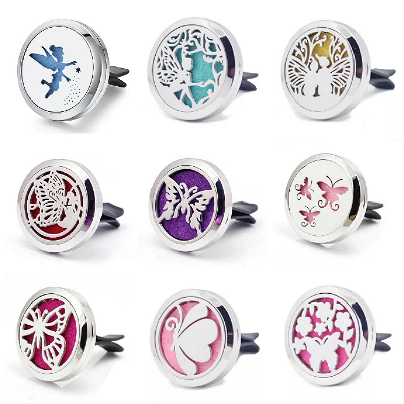 Butterfly Flower Shaped Perfume Diffuser Car Clips 30mm Stainless Steel European USA Hot Selling Deodorant Diffuser Essential Oil Locket
Butterfly Flower Shaped Perfume Diffuser Car Clips 30mm Stainless Steel European USA Hot Selling Deodorant Diffuser Essential Oil Locket
