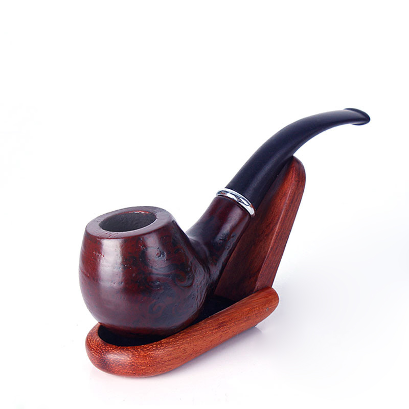 Wooden Smoking Pipe Bent Type Handmade Tobacco Pipe Classical Detachable Cigarette Tobacco Gift Cigarette Cigar Tube Engrave Red Black
Wooden Smoking Pipe Bent Type Handmade Tobacco Pipe Classical Detachable Cigarette Tobacco Gift Cigarette Cigar Tube Engrave Red Black