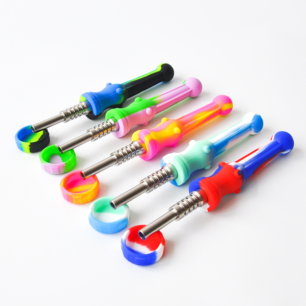 Nectar Collector with Stainless Steel Tip Smoking Accessories Dab Straw Oil Rigs Silicone Pipe Glass Pipes
Nectar Collector with Stainless Steel Tip Smoking Accessories Dab Straw Oil Rigs Silicone Pipe Glass Pipes