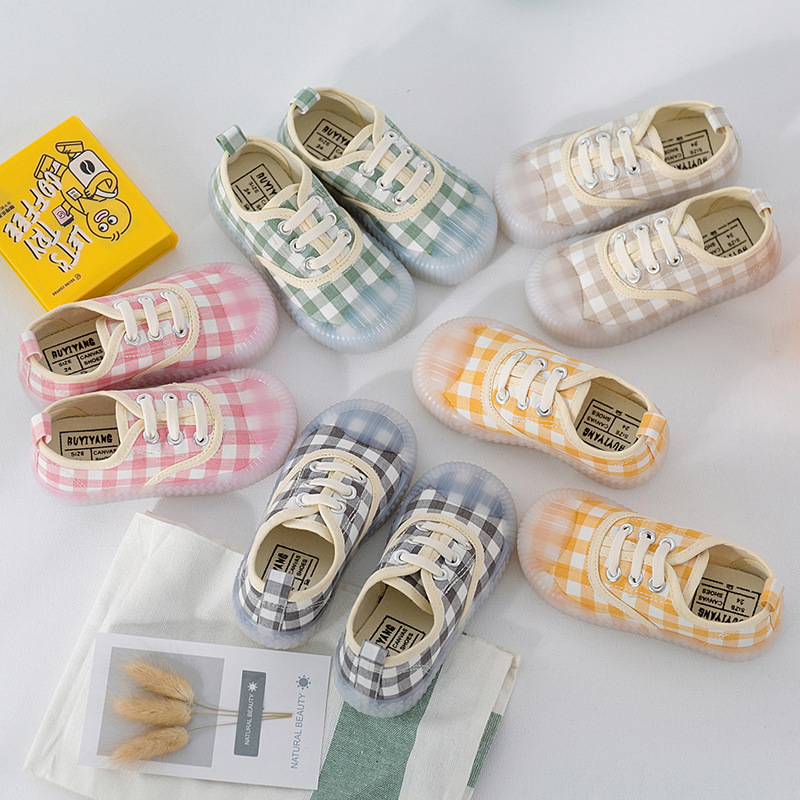 Children Plaid Canvas Shoes Boys Girls Elastic Cookie Soft Bottom Jelly Breathable Cloth Shoes Kids Anti-slip Canvas Foowear, Black
Children Plaid Canvas Shoes Boys Girls Elastic Cookie Soft Bottom Jelly Breathable Cloth Shoes Kids Anti-slip Canvas Foowear, Black