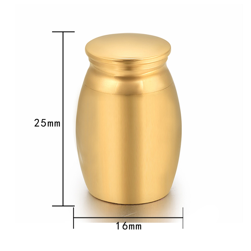 5 colors Small Keepsake Urns for Human Ashes Mini Cremation Urn Ashes Keepsake Memorial Ashes Holder 25x16mm