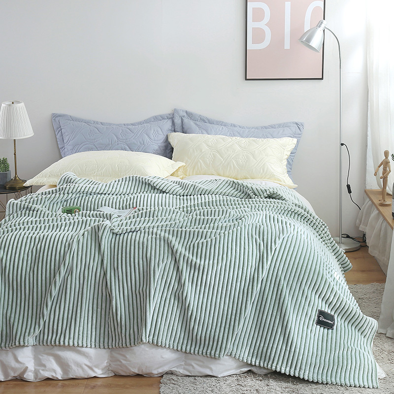 Green Stripe Blanket Soft Warm Coral Fleece Blanket Bed/Sofa/Plane/Travel Winter High Quality Throw Sleeping
Green Stripe Blanket Soft Warm Coral Fleece Blanket Bed/Sofa/Plane/Travel Winter High Quality Throw Sleeping