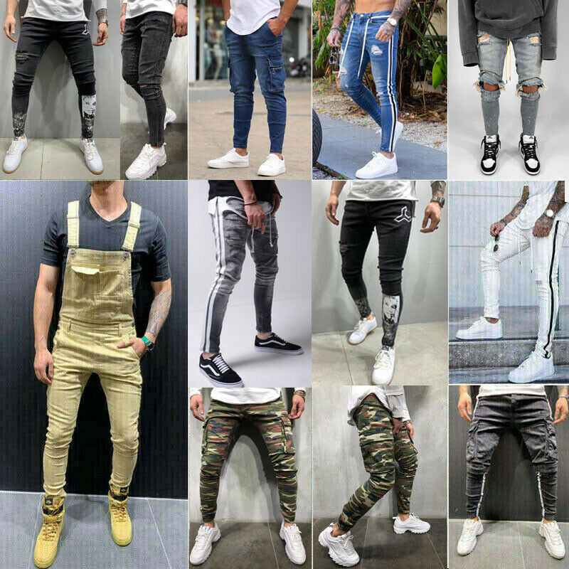 Fashion Men Skinny Jeans Stretchy Jeans Denim Pant Slim Fit Pant Long Frayed Rip Bike Men
Fashion Men Skinny Jeans Stretchy Jeans Denim Pant Slim Fit Pant Long Frayed Rip Bike Men