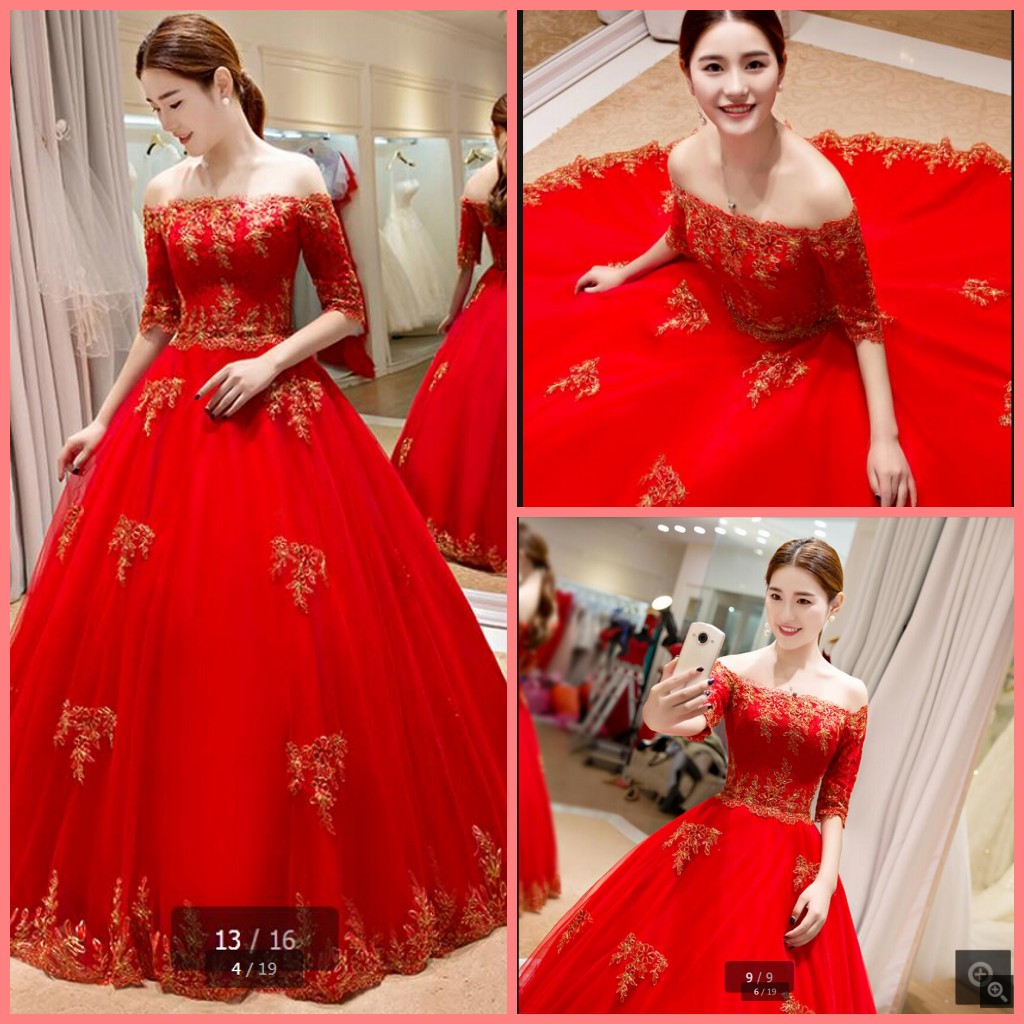 2019 Robe de mariage off the shoulder half sleeve wedding dress ball gown lace appliques princess puffy corset cheap bride dresses hot sale, Ivory
2019 Robe de mariage off the shoulder half sleeve wedding dress ball gown lace appliques princess puffy corset cheap bride dresses hot sale, Ivory