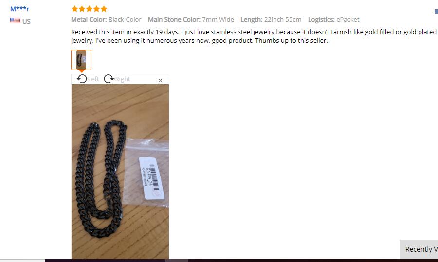 Stainless Steel Chains Necklace for Men Black Silver Gold Mens Necklaces Curb Cuban Davieslee Jewelry Gifts 3 5 7 9 11mm DLKNM0927