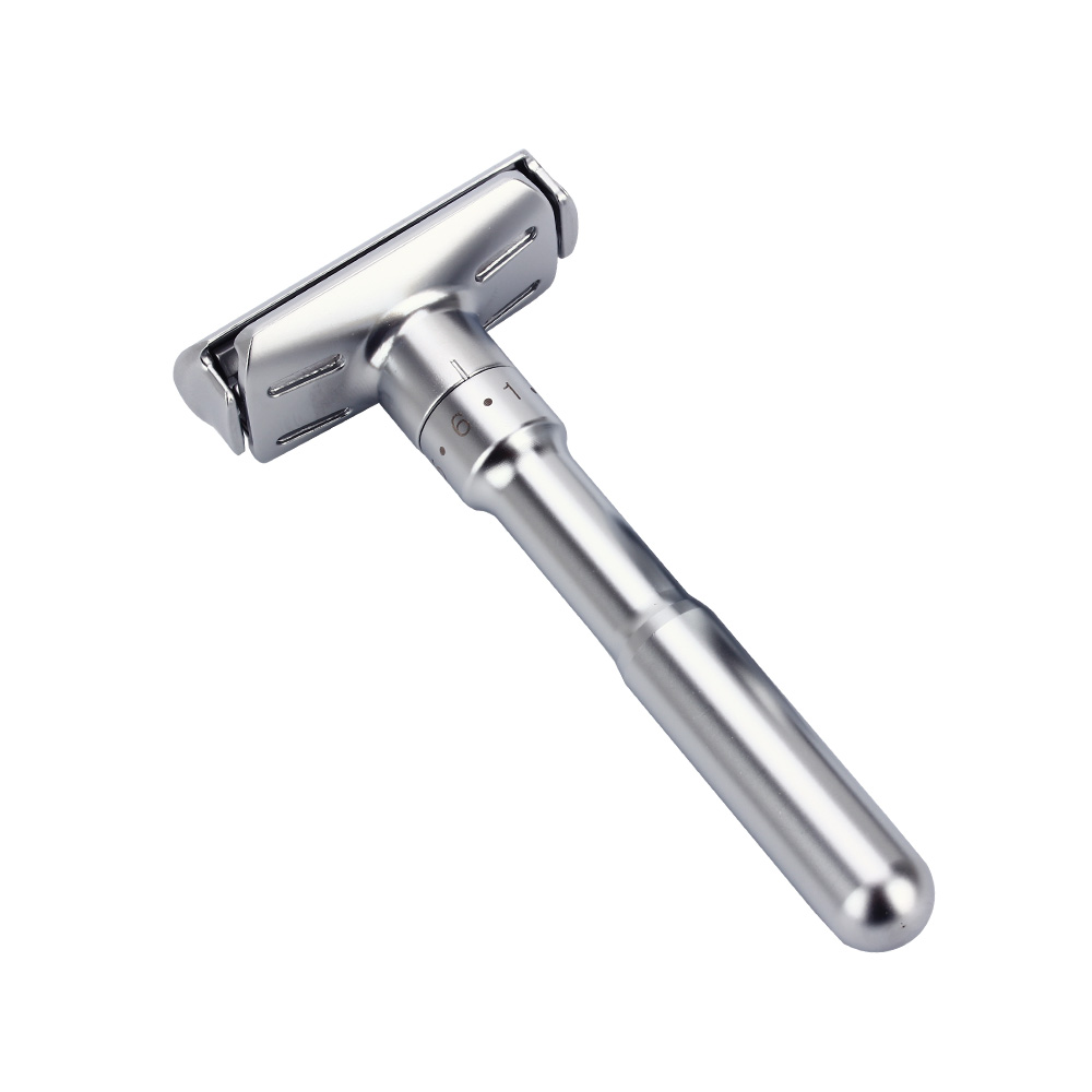 Razor Mens Adjustable Shaving Double Edge Classic Safety Razor Blade Exposure Six Levels 1 Handle 10 Blades And 1 Holder