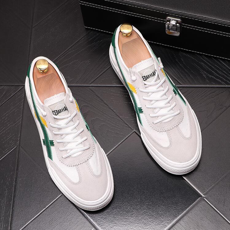 New Luxury Designer Wedding Party Shoe England Trend Casual Leather Shoes Breathable canvas shoes Male Footear Loafers Men's Flats D17, White grey
New Luxury Designer Wedding Party Shoe England Trend Casual Leather Shoes Breathable canvas shoes Male Footear Loafers Men's Flats D17, White grey