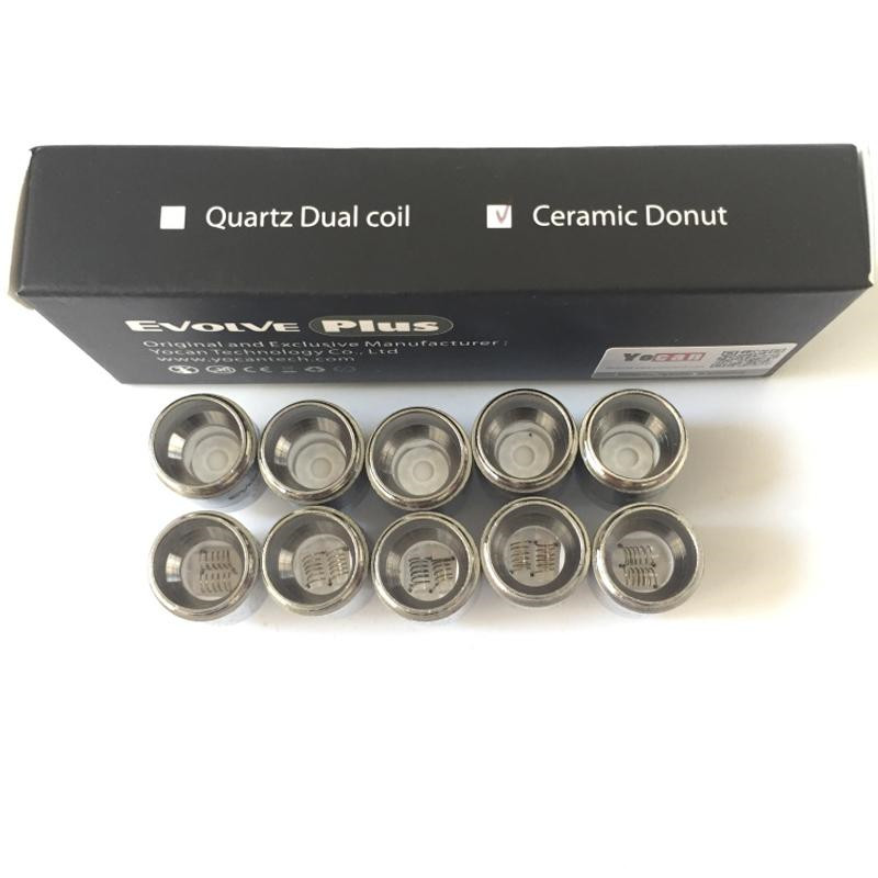 Authentic Yocan Evolve Plus NYX Tank Ceramic Donut Coils/Quartz Dual Coils Replace QDC Coil Head Wax Dry Herb Atomizer
Authentic Yocan Evolve Plus NYX Tank Ceramic Donut Coils/Quartz Dual Coils Replace QDC Coil Head Wax Dry Herb Atomizer
