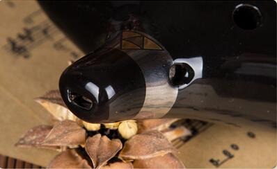 High Quality 12 Hole Black Ocarina Instrument Alto C Legend of Zelda Ocarina Flute of Time Worldwide Musical Instrument