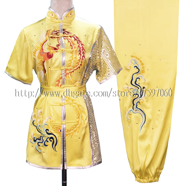 Chinese Wushu uniform Kungfu clothes taolu outfit Martial arts outfit changquan garment Routine kimono for men women boy girl chil