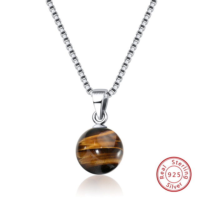 new fashion woman Authentic 925 Sterling Silver Necklaces&Pendants Natural Stone Turquoises Pendant Women Necklace Party Jewelry