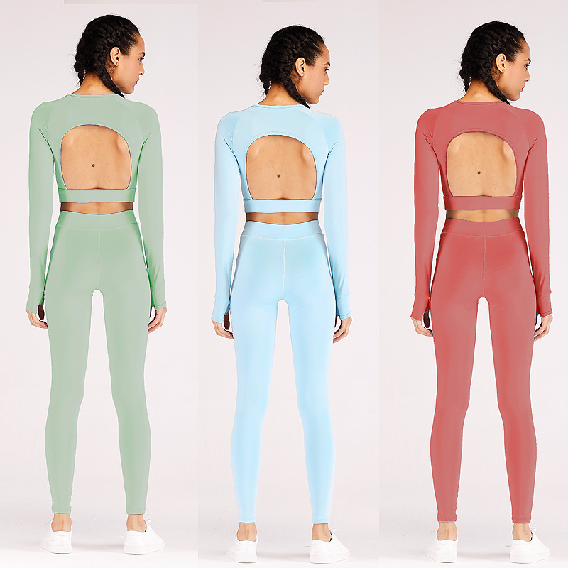 Yoga Slim Long Sleeve Set Suit Women Moisture absorption Perspiration Fitness Clothes Sportsuit Tshirt Pants Leggings Suit ZC030, Black
Yoga Slim Long Sleeve Set Suit Women Moisture absorption Perspiration Fitness Clothes Sportsuit Tshirt Pants Leggings Suit ZC030, Black