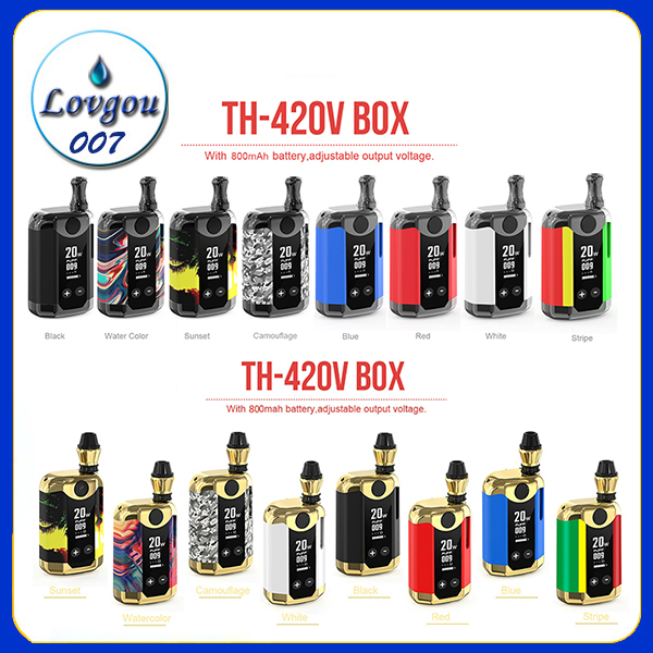 Kangvape TH-420 V Box Kit 800mAh 20W Variable Voltage Wattage Preheat VV Battery Mod 0.5ml Thick Oil Vape Cartridges Original, Multi
Kangvape TH-420 V Box Kit 800mAh 20W Variable Voltage Wattage Preheat VV Battery Mod 0.5ml Thick Oil Vape Cartridges Original, Multi