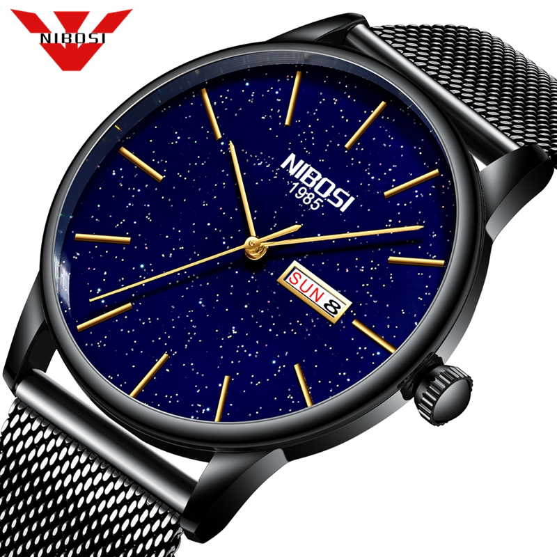 NIBOSI Mens Watches Male Fashion Top Brand Luxury Steel Blue Quartz Watch Men Casual Sport Waterproof Watch Relogio Masculino, Black
NIBOSI Mens Watches Male Fashion Top Brand Luxury Steel Blue Quartz Watch Men Casual Sport Waterproof Watch Relogio Masculino, Black